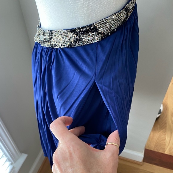 Genuine Roberto Cavalli Runway, Silk, Beaded Halter Dress with Pockets - Picture 7 of 13